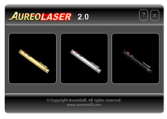 AureoLaser - Menu de seleção das ponteiras laser